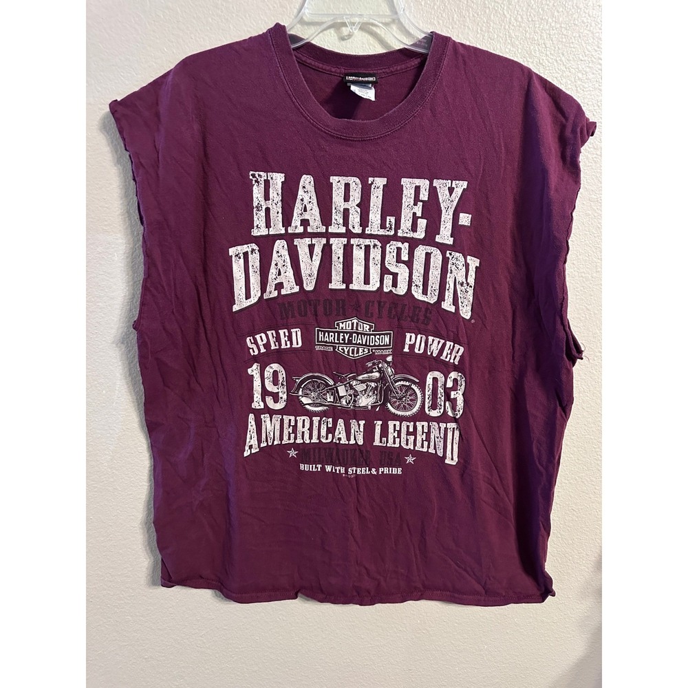 Harley Davidson 1903‎ American Legend Sleeveless Motorcycle T Shirt 2TG